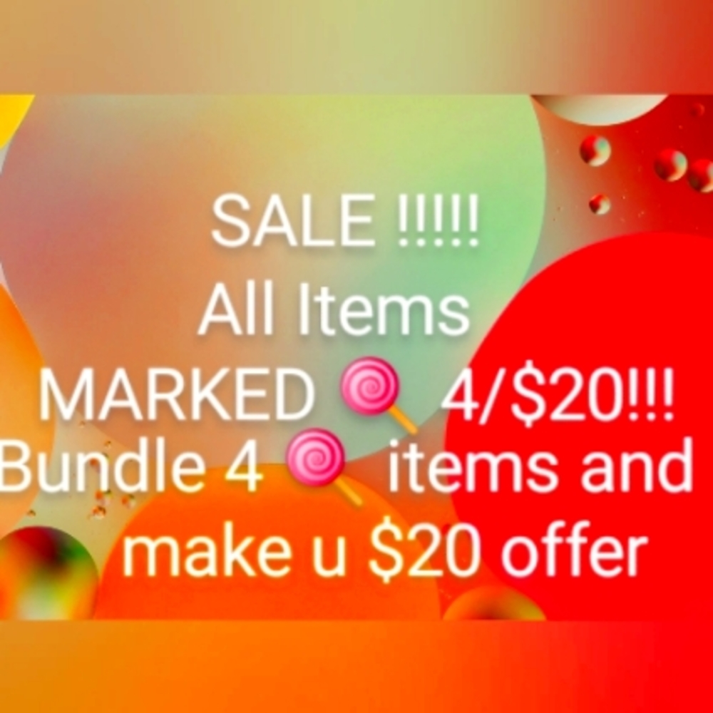 🍭4/$20 all items in my closet marked🍭